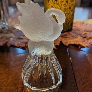 Lead Crystal Swan Bell